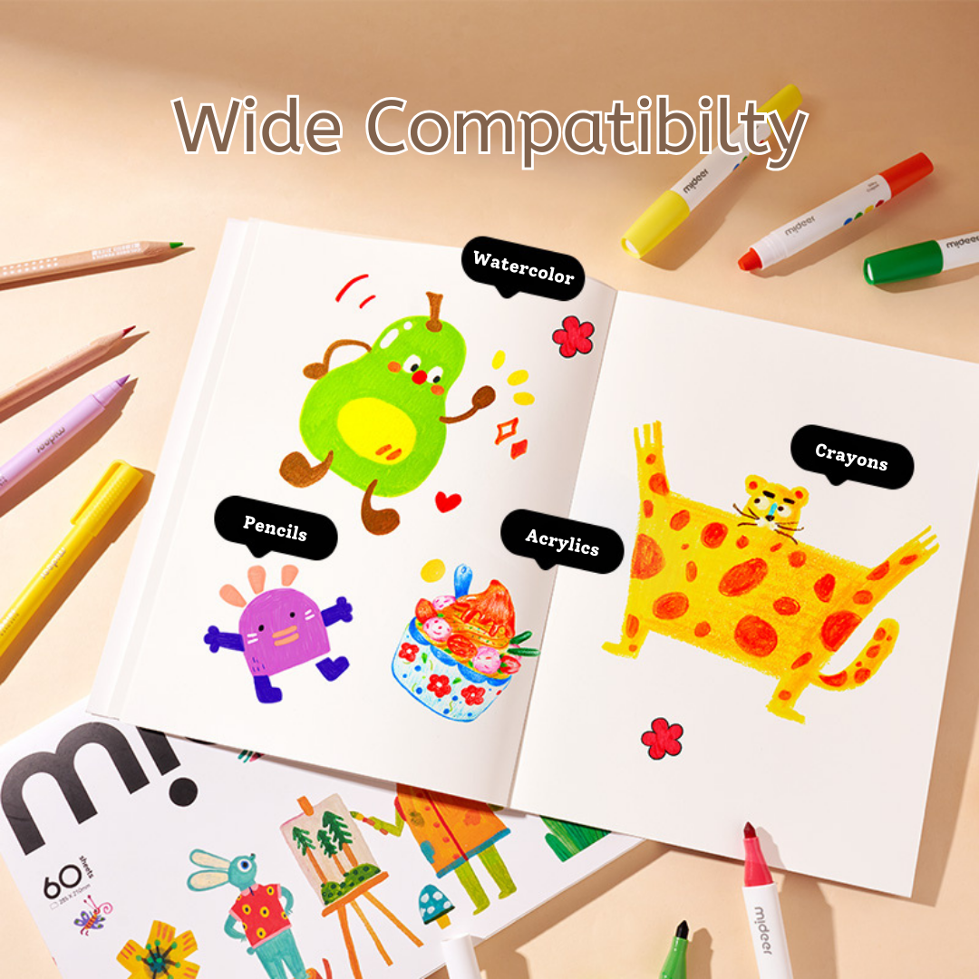 Doodle Drawing Book - 60 Sheets A4