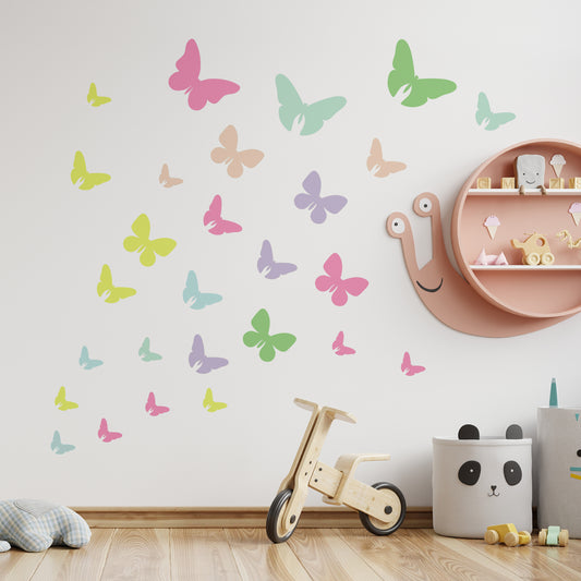 Glow in the dark butterfly decoration sticker