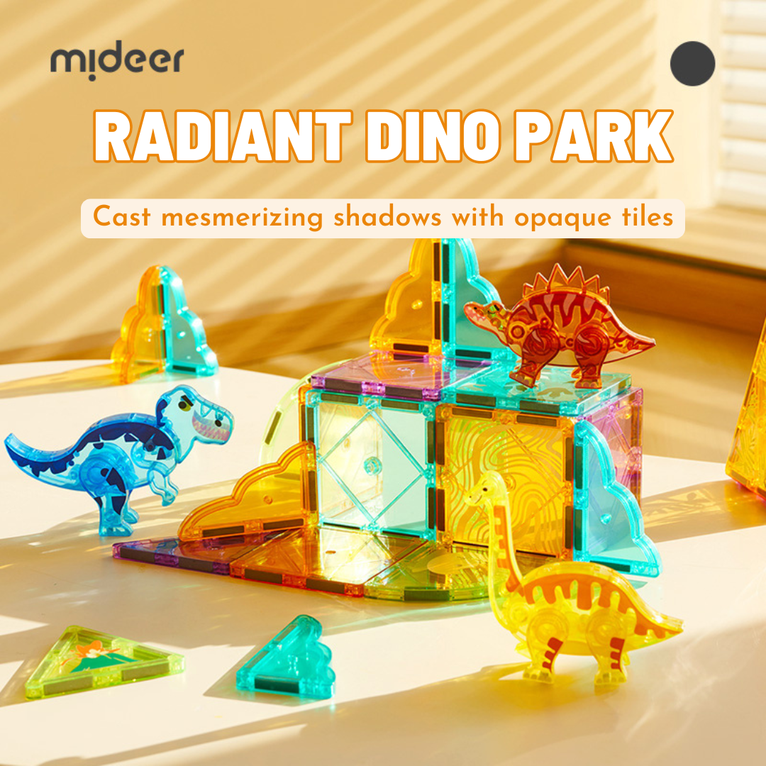 Magnetic Tiles 48 pcs - Jurassic Adventure