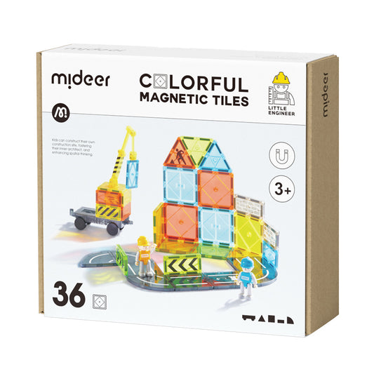 Magnetic Tiles - 36 pcs - Little Architect