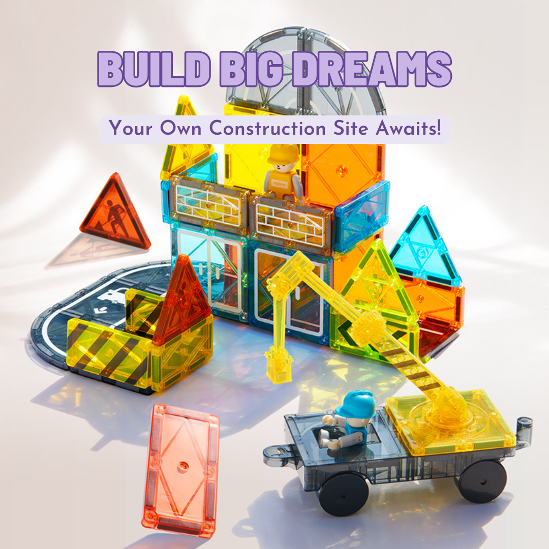 Magnetic Tiles - 36 pcs - Little Architect