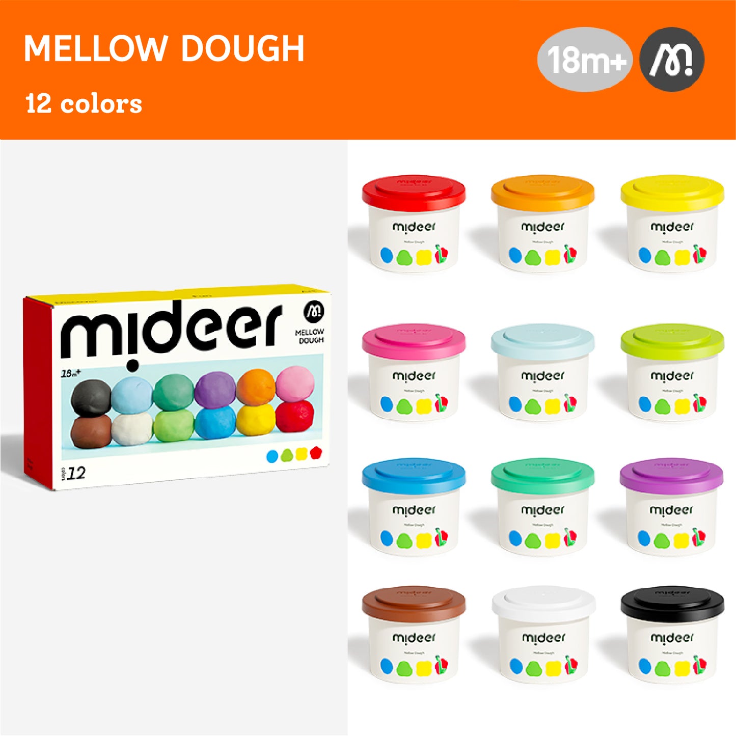 Mellow Dough Clay Set - 12 colors