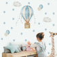 Clouds & Air balloon decoration sticker